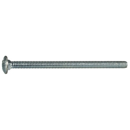 Midwest Fastener Carriage Bolt, Square Neck, 20 (Coarse), 4 in L, Steel, Zinc Plated, 100 PK 07487